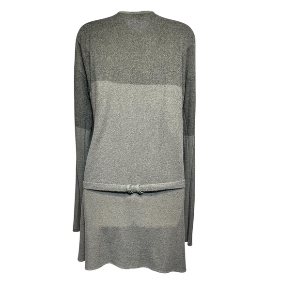 EMPORIO ARMANI Cardigan Sweater women's 12 open belted vintage bell sleeve green - Picture 2 of 13